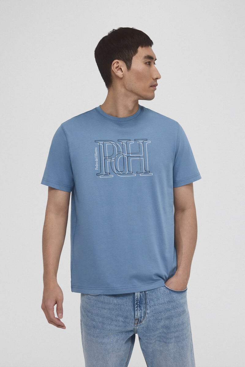 Cortefiel Camiseta logo grande Envío internacional gratuito