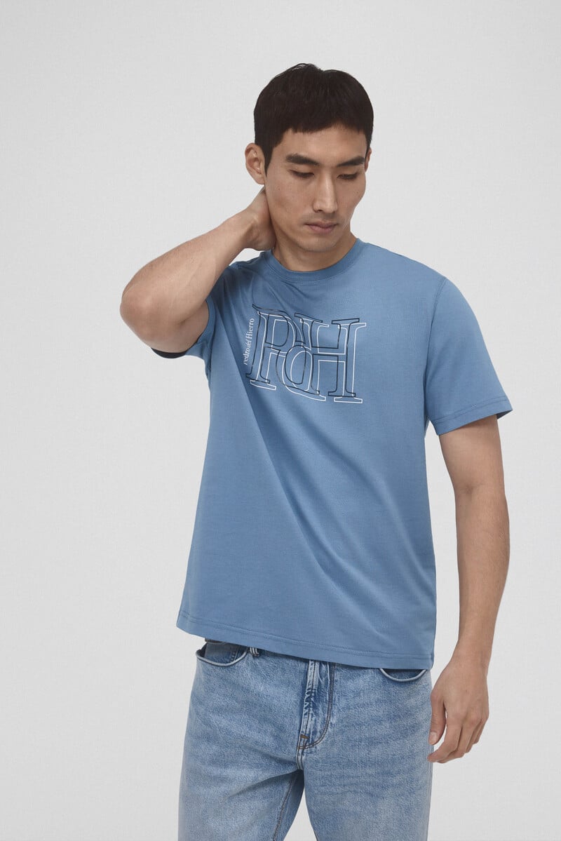 Cortefiel Camiseta logo grande Envío internacional gratuito