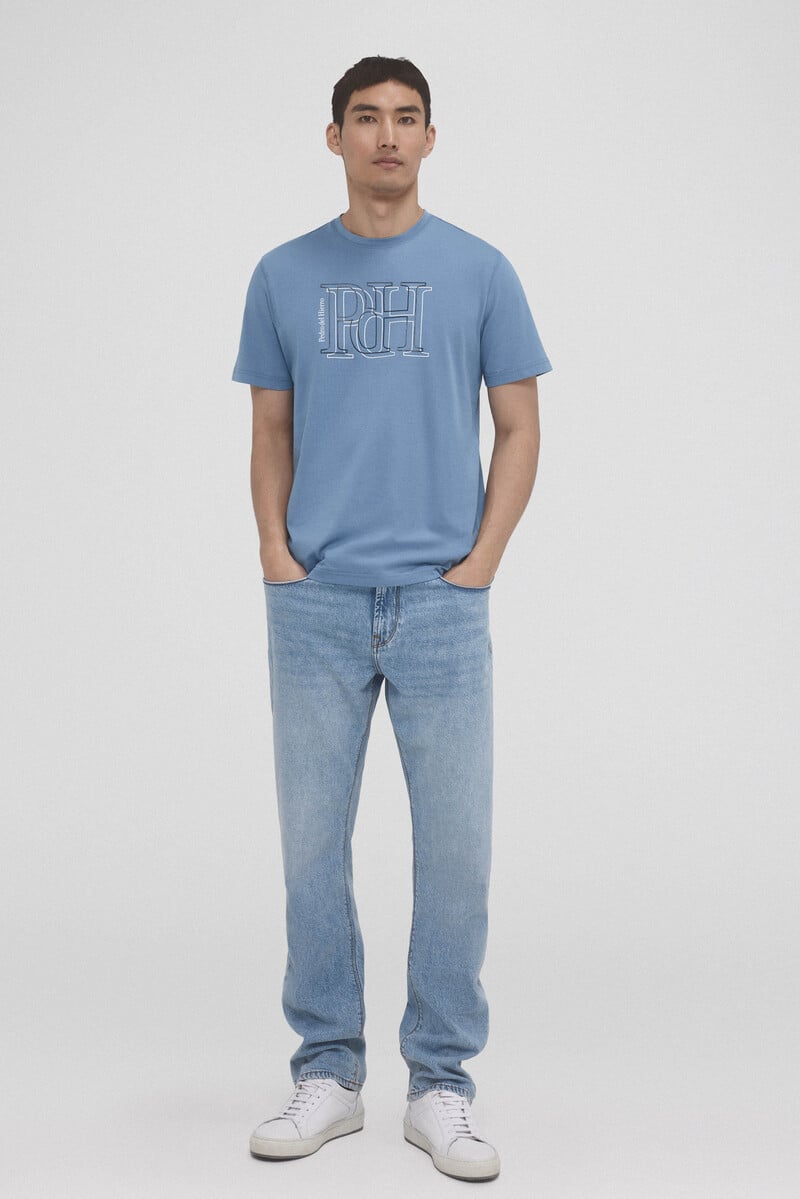 Cortefiel Camiseta logo grande Envío internacional gratuito