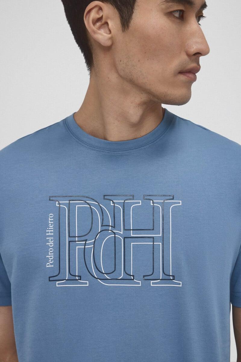 Cortefiel Camiseta logo grande Envío internacional gratuito
