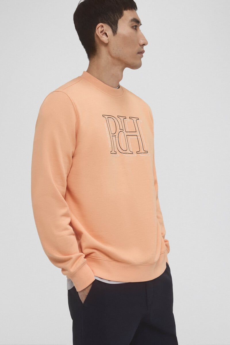 Cortefiel Sudadera logo cuello caja Tienda de fábrica