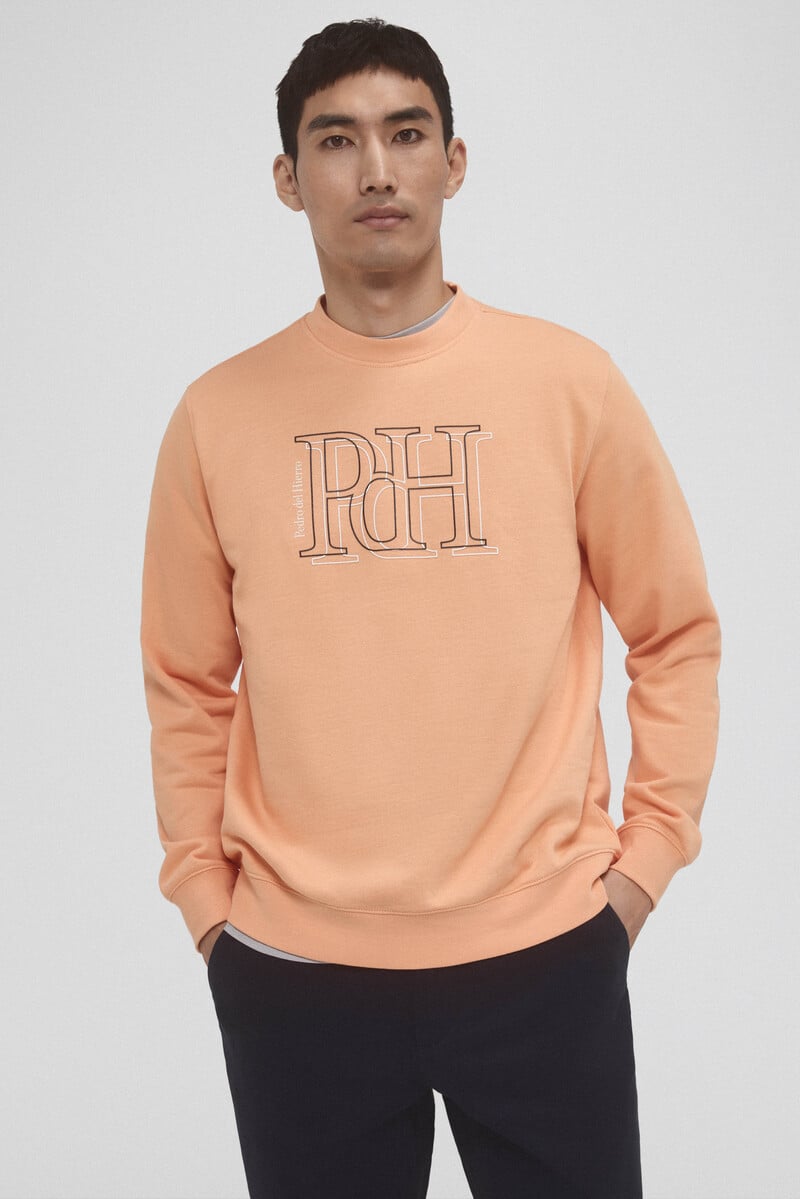 Cortefiel Sudadera logo cuello caja Tienda de fábrica