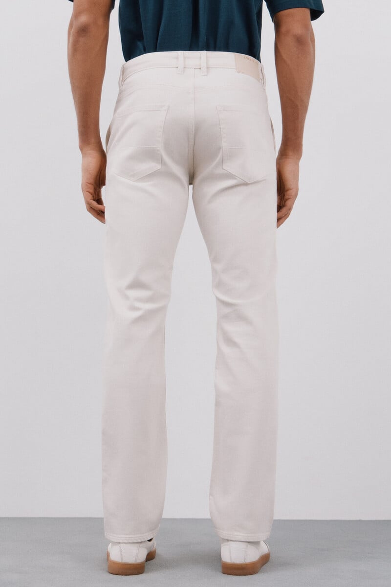 Cortefiel Pantalón 5 bolsillos color regular fit Descuentos del mes