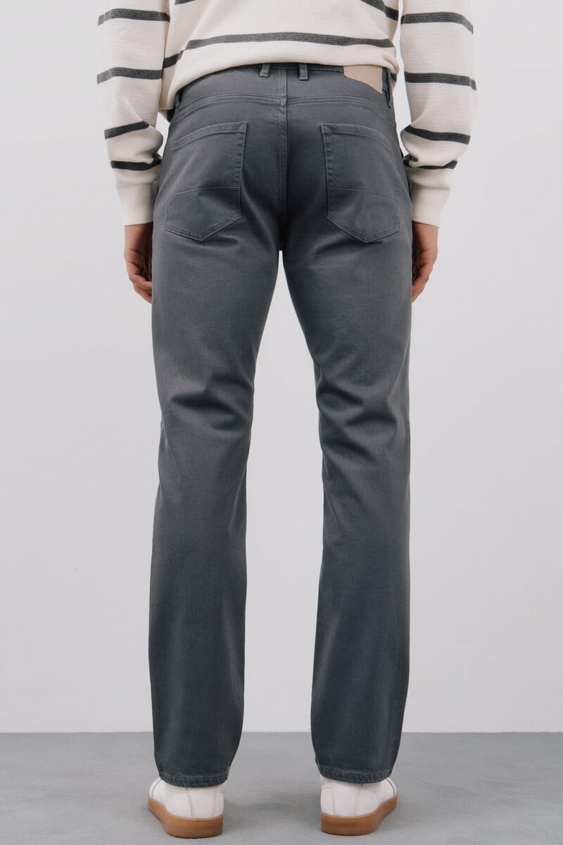 Cortefiel Pantalón 5 bolsillos color regular fit Descuento por venta flash