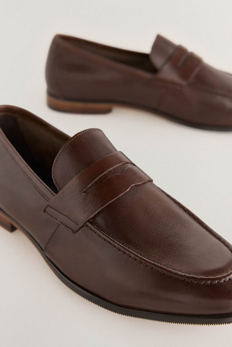 Cortefiel Mocasín vestir piel Outlet online