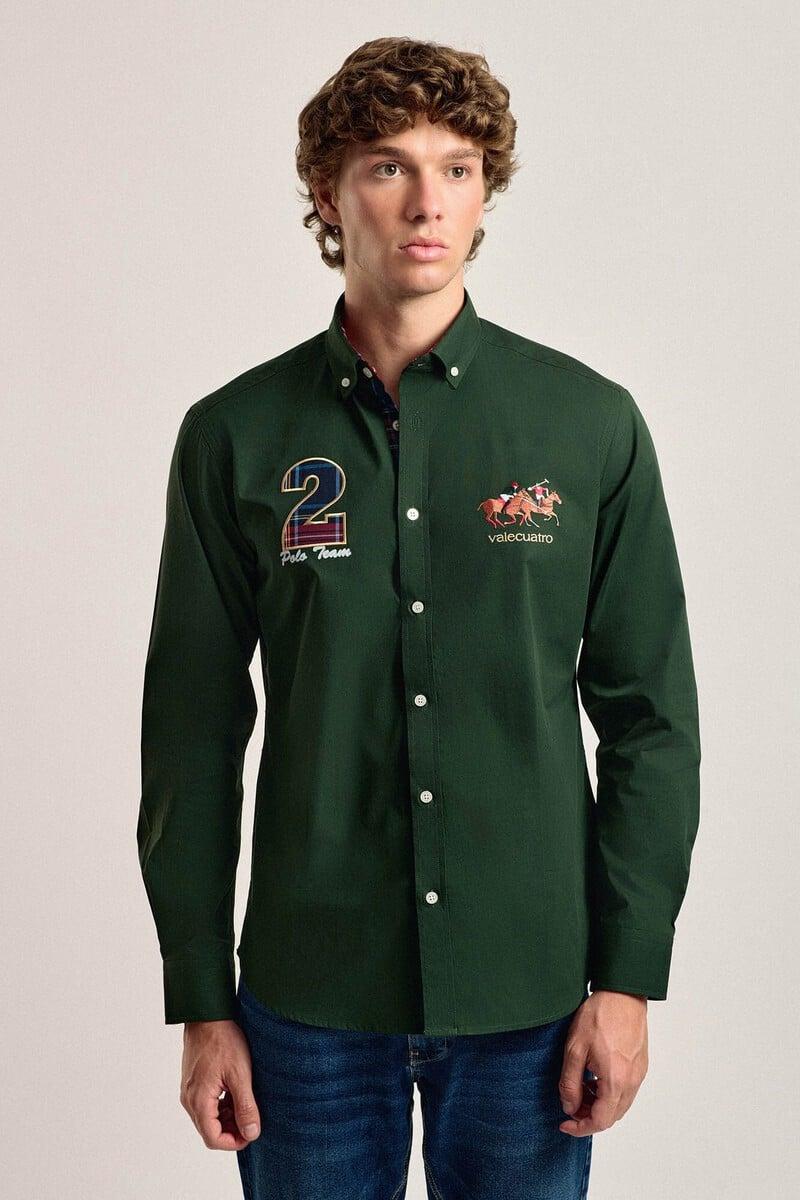 Cortefiel Camisa hombre Valecuatro verde modelo caballos Los más vendidos