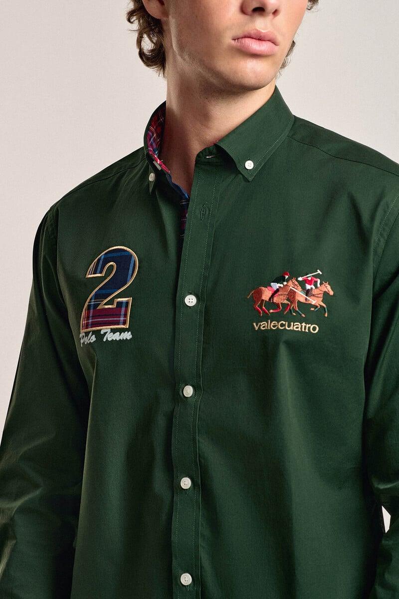 Cortefiel Camisa hombre Valecuatro verde modelo caballos Los más vendidos