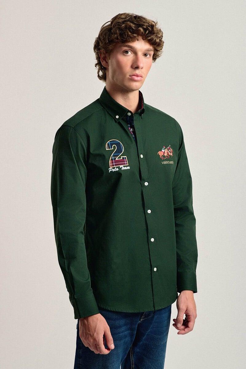 Cortefiel Camisa hombre Valecuatro verde modelo caballos Los más vendidos