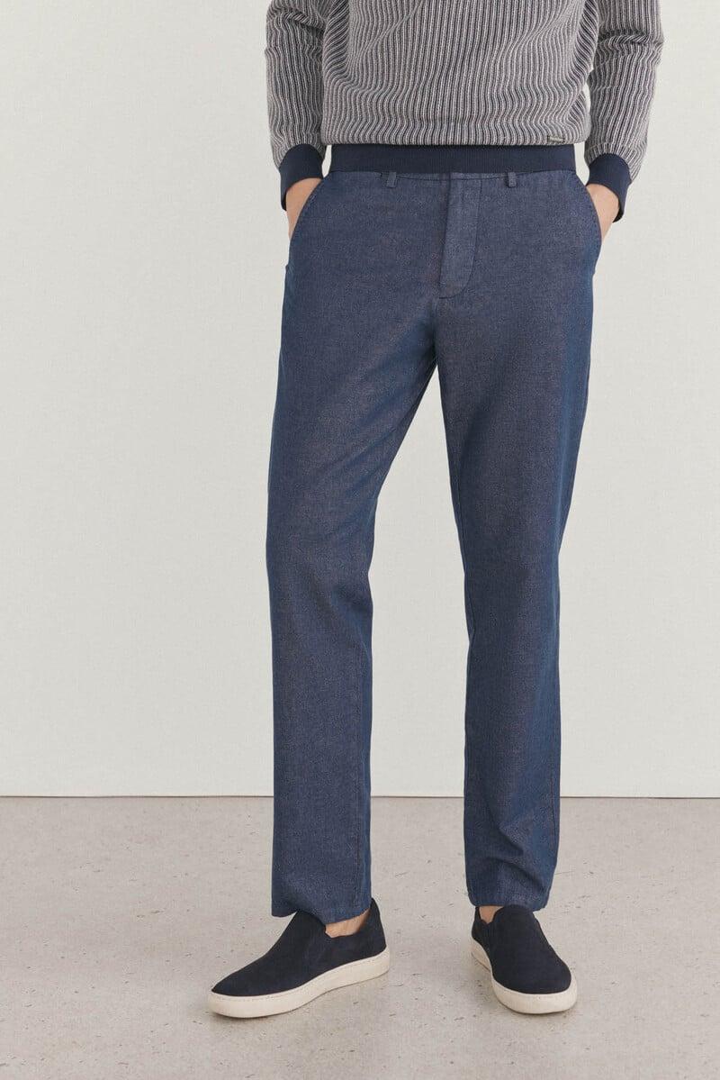 Cortefiel Pantalón chino vaquero regular fit Mejor oferta