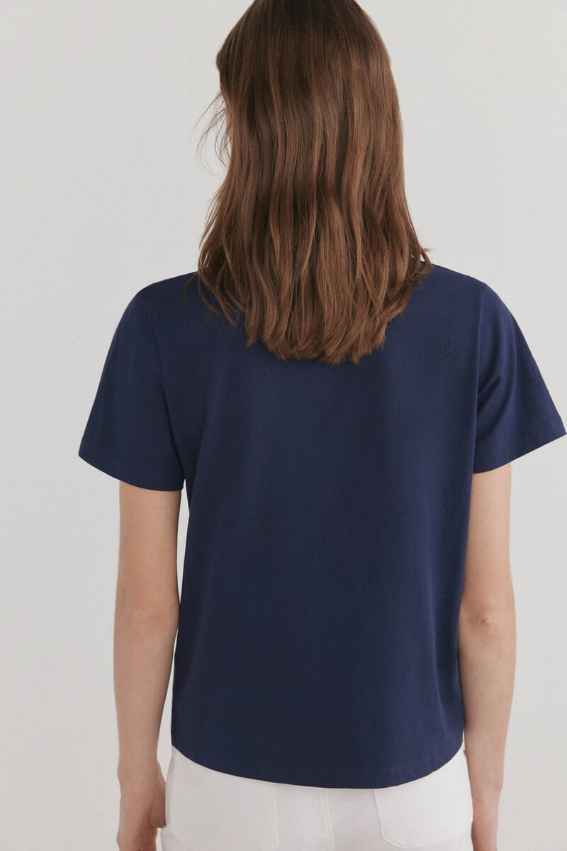Cortefiel Camiseta básica logo Rebajas top