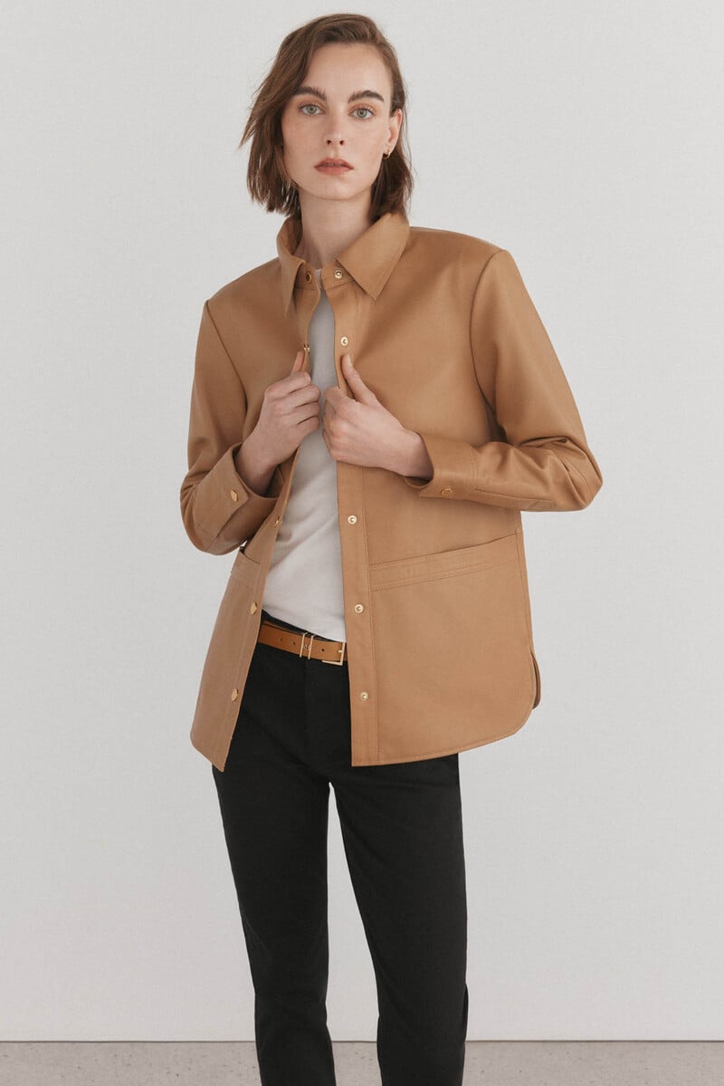 Cortefiel Sobrecamisa piel Oferta especial