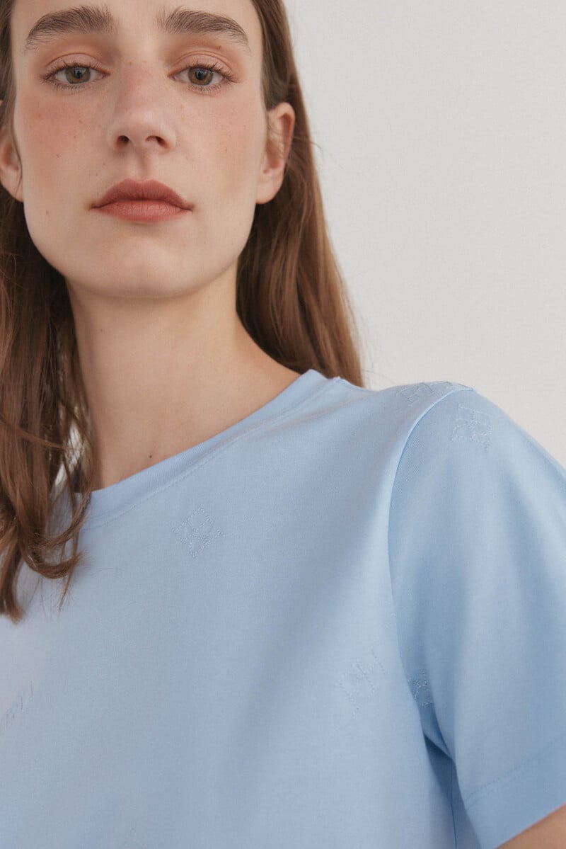 Cortefiel Camiseta básica logo Oferta especial de fábrica