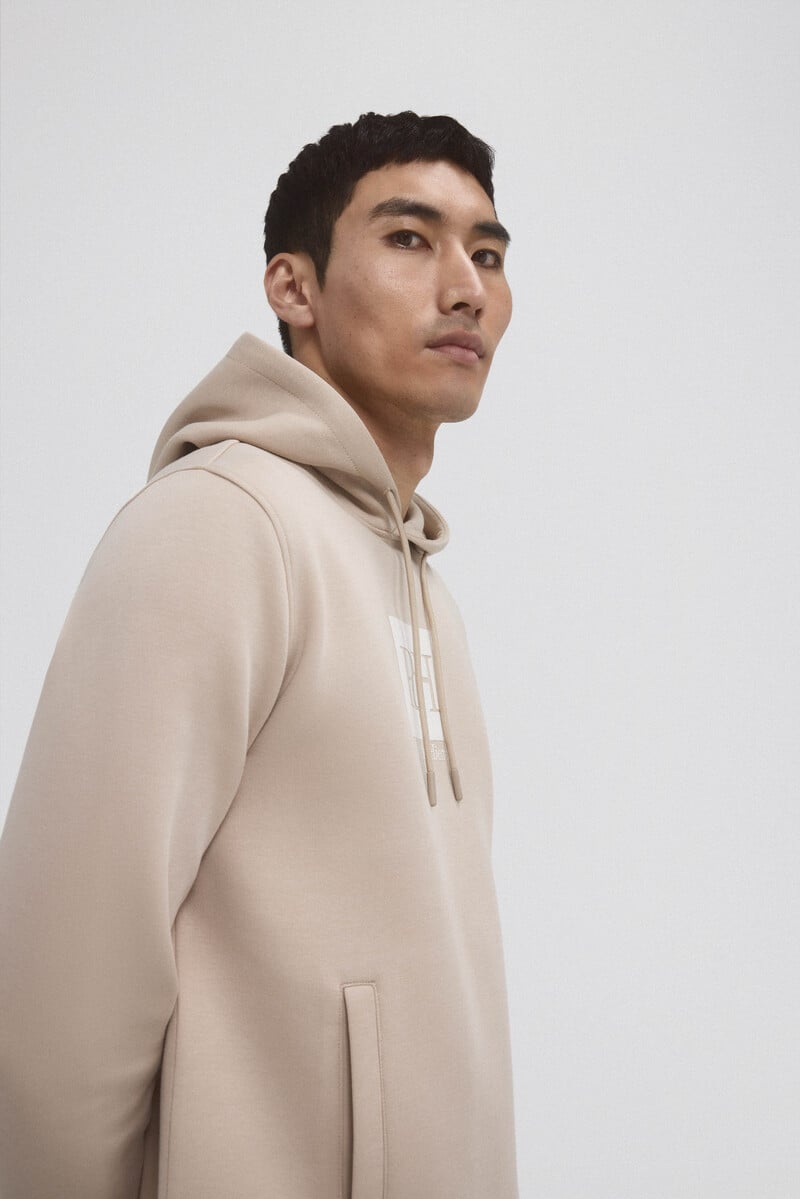 Cortefiel Sudadera capucha con logo