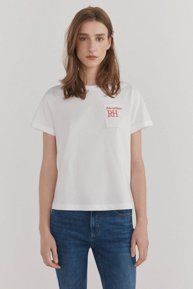 Cortefiel Camiseta básica logo En línea