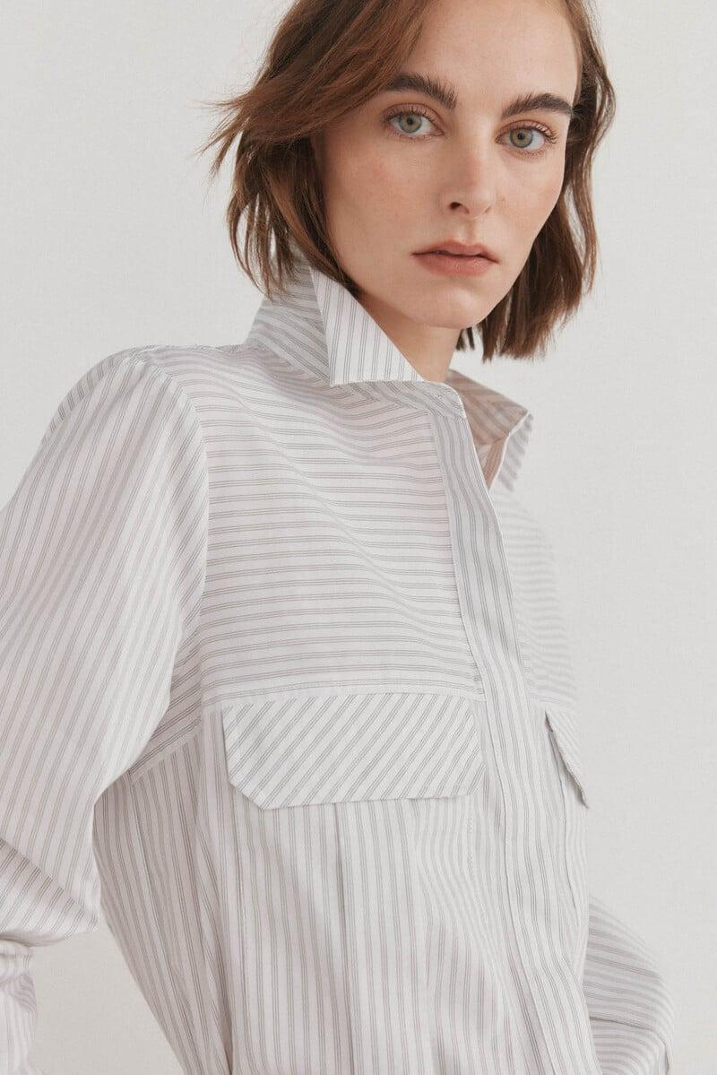 Cortefiel Camisa algodón crop Rebajas