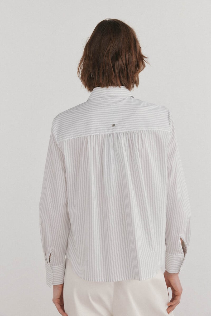 Cortefiel Camisa algodón crop Rebajas