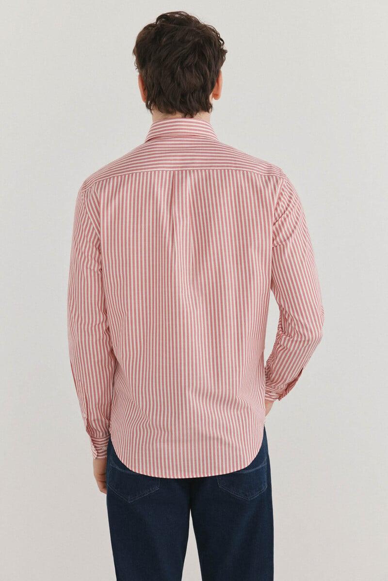Cortefiel Camisa rayas popelín slub Tienda