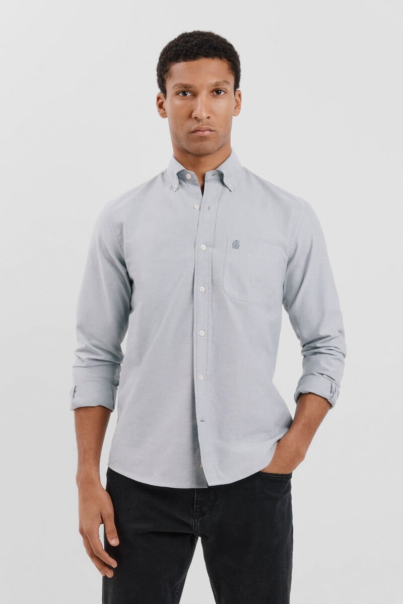 Cortefiel Camisa oxford liso Rebajas top