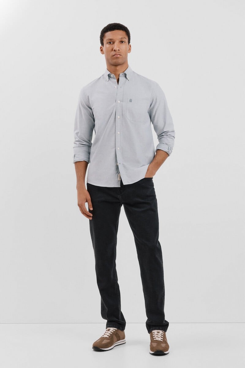 Cortefiel Camisa oxford liso Rebajas top