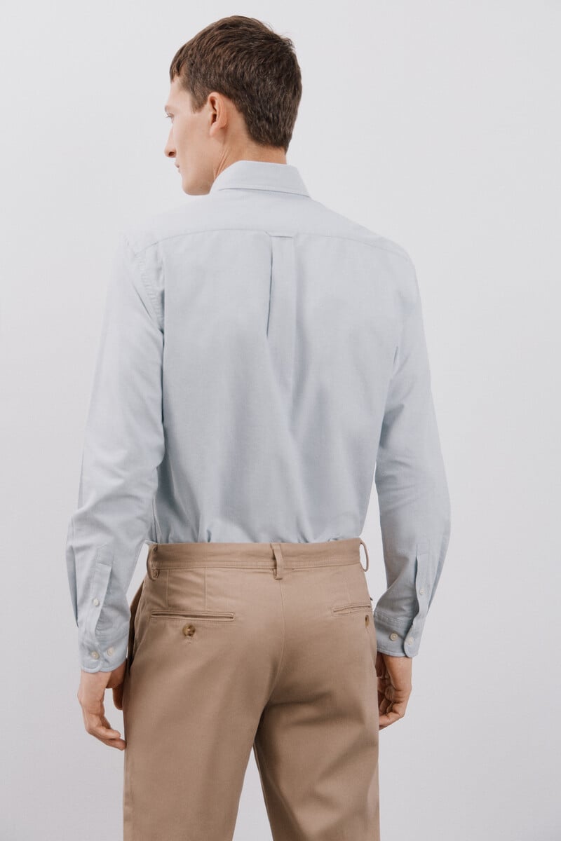 Cortefiel Camisa oxford liso Envío gratis