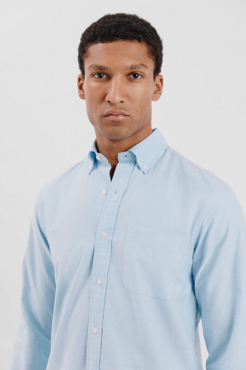 Cortefiel Camisa oxford liso Oferta especial