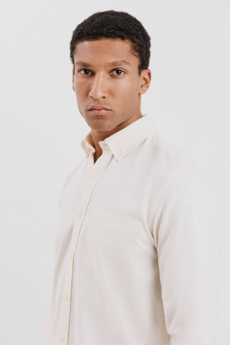 Cortefiel Camisa oxford liso Envío gratis