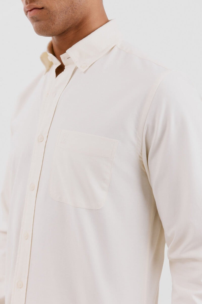 Cortefiel Camisa oxford liso Envío gratis