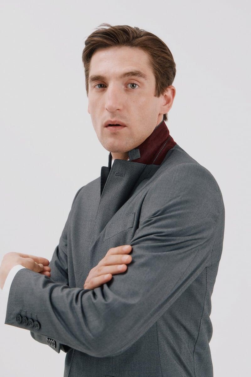 Cortefiel Americana cuadrillé slim fit Último día