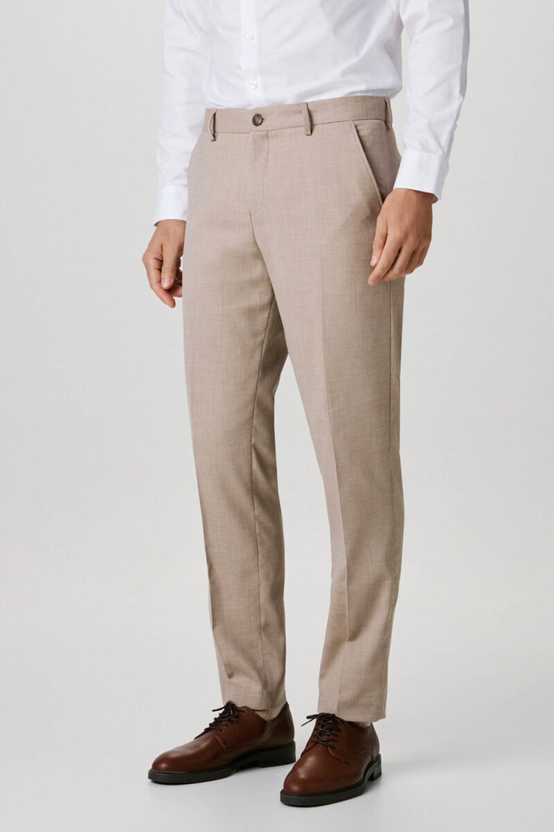 Cortefiel Pantalón de traje Slim Fit con lana Solo hoy