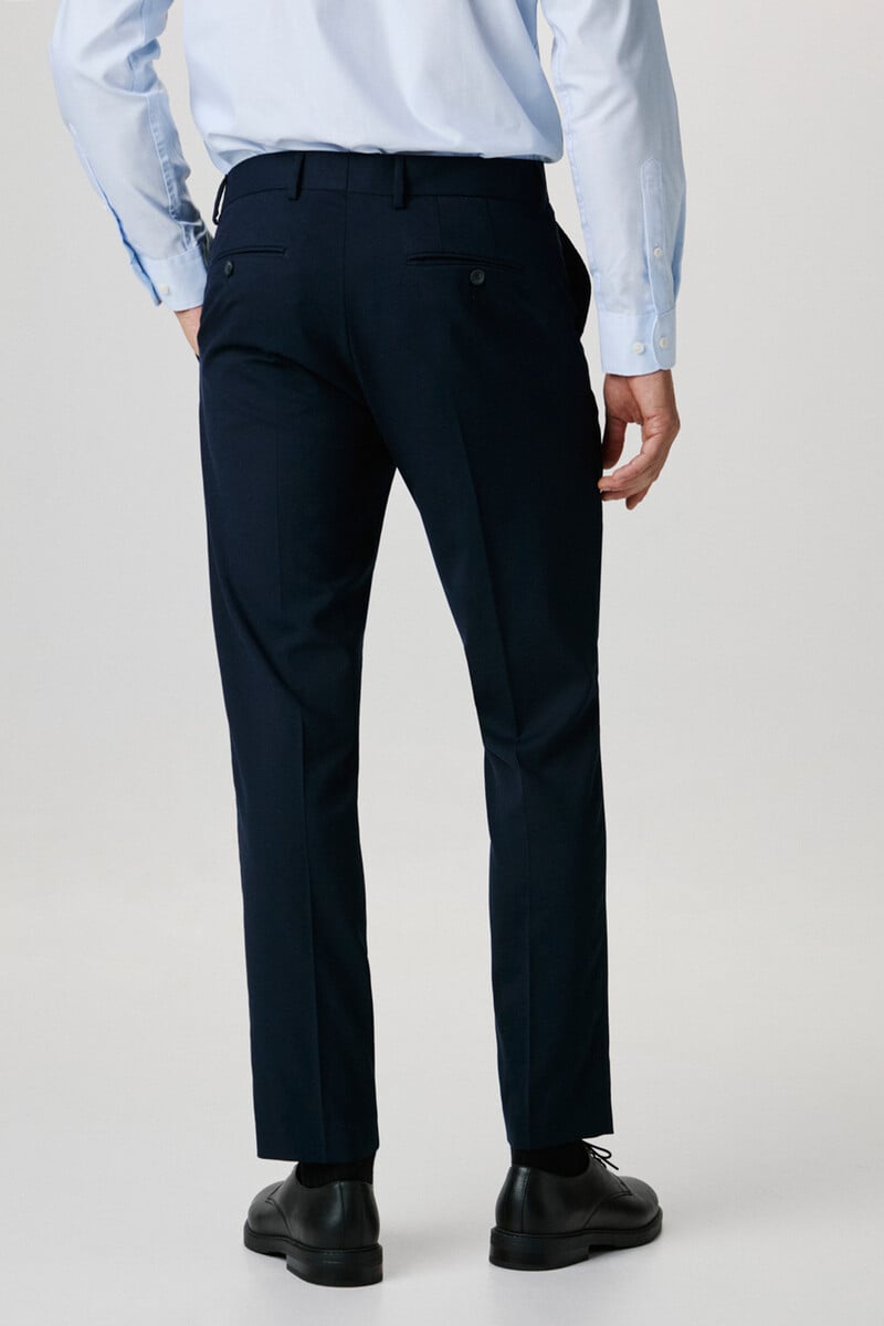 Cortefiel Pantalón de traje Slim Fit con lana Liquidación