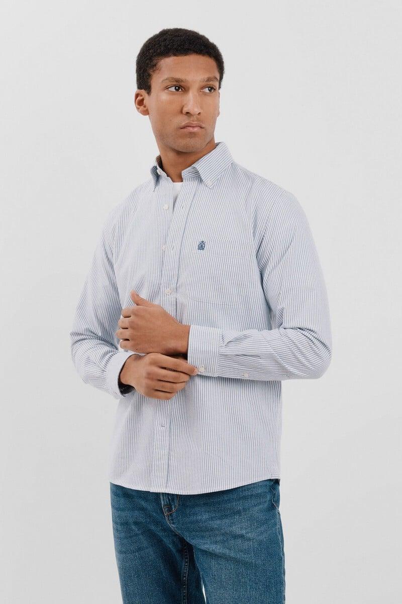 Cortefiel Camisa oxford rayas Ahorra y exporta