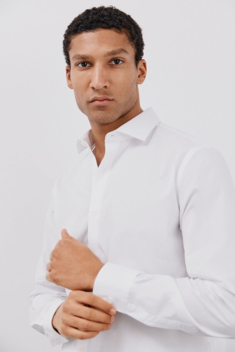 Cortefiel Camisa vestir otomán slim fit fácil plancha Precios de Black Friday
