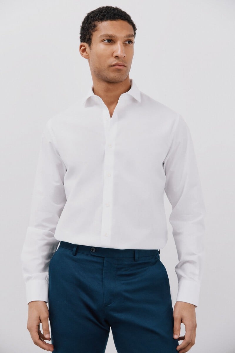 Cortefiel Camisa vestir otomán slim fit fácil plancha Precios de Black Friday