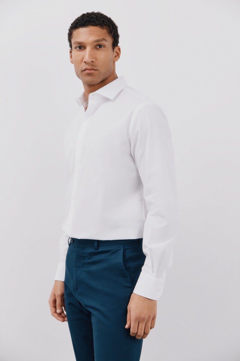 Cortefiel Camisa vestir otomán slim fit fácil plancha Precios de Black Friday