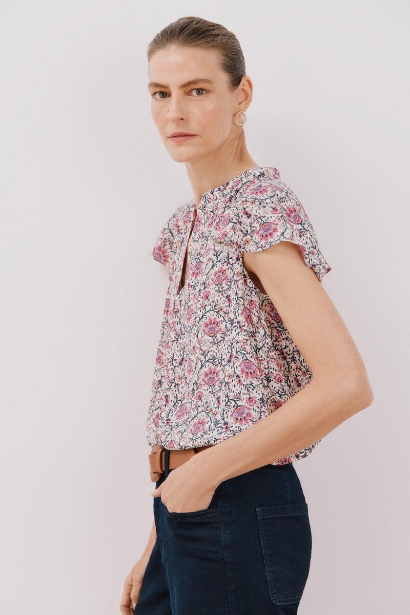 Cortefiel Blusa manga volante Envío gratis