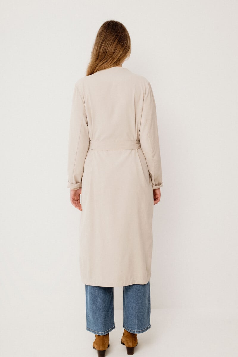 Cortefiel Gabardina larga anudada Oferta especial