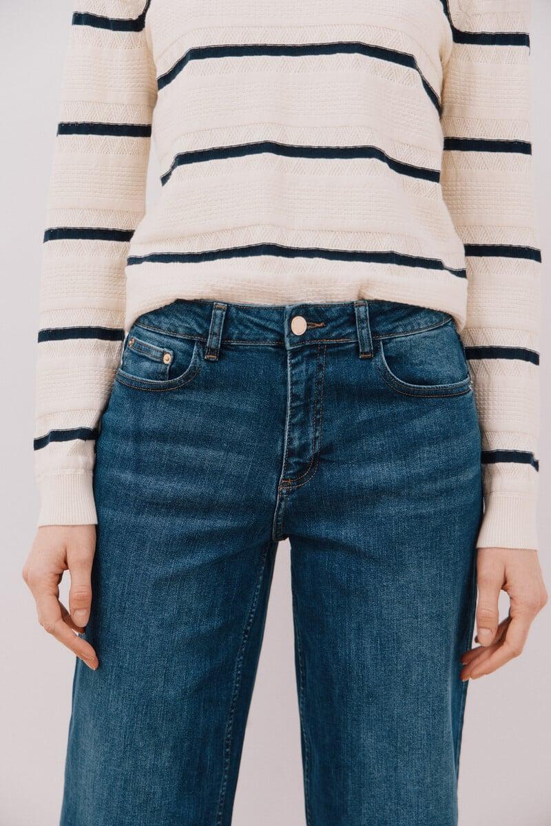 Cortefiel Jeans palazzo crop Envío internacional gratuito