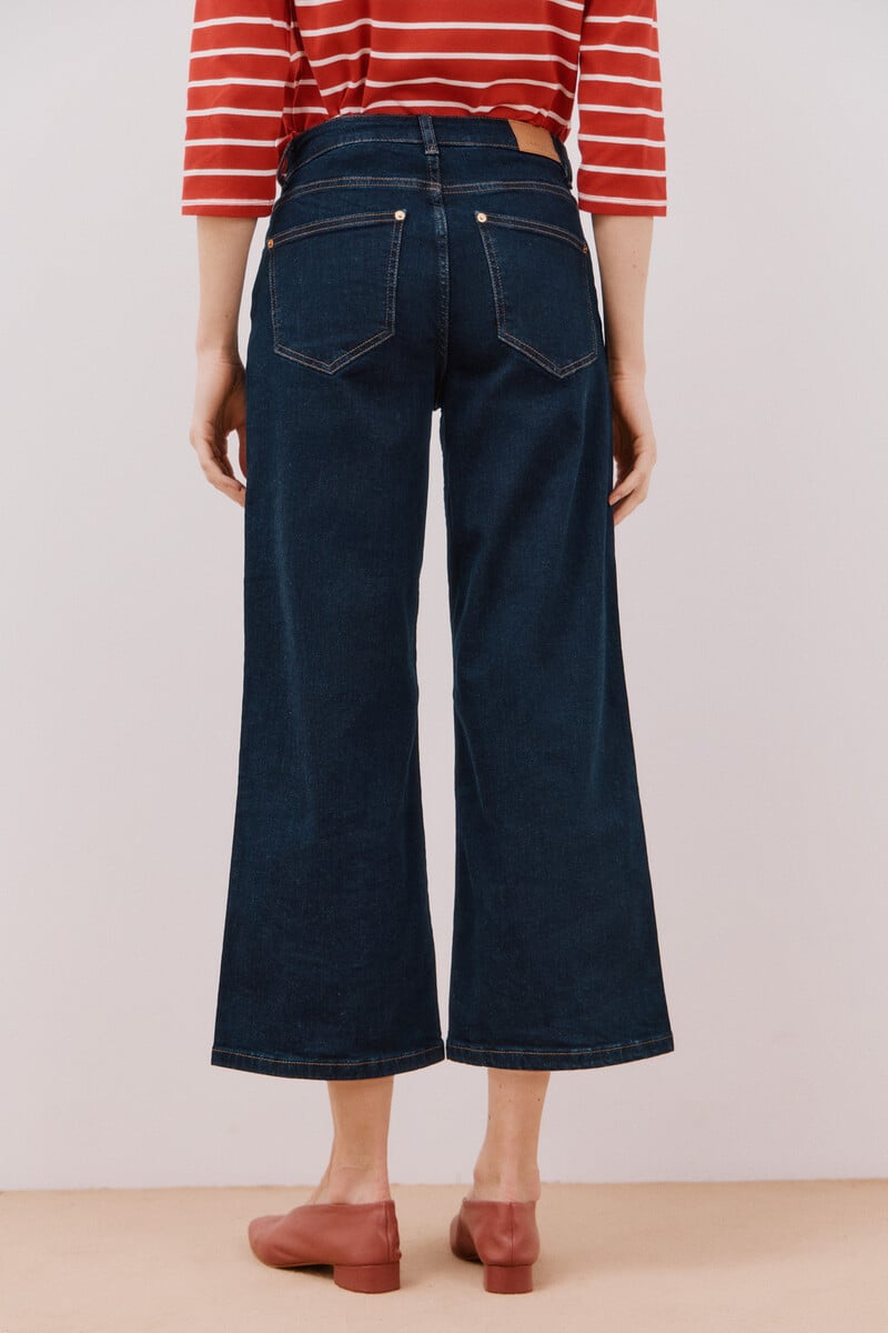 Cortefiel Jeans palazzo crop En oferta