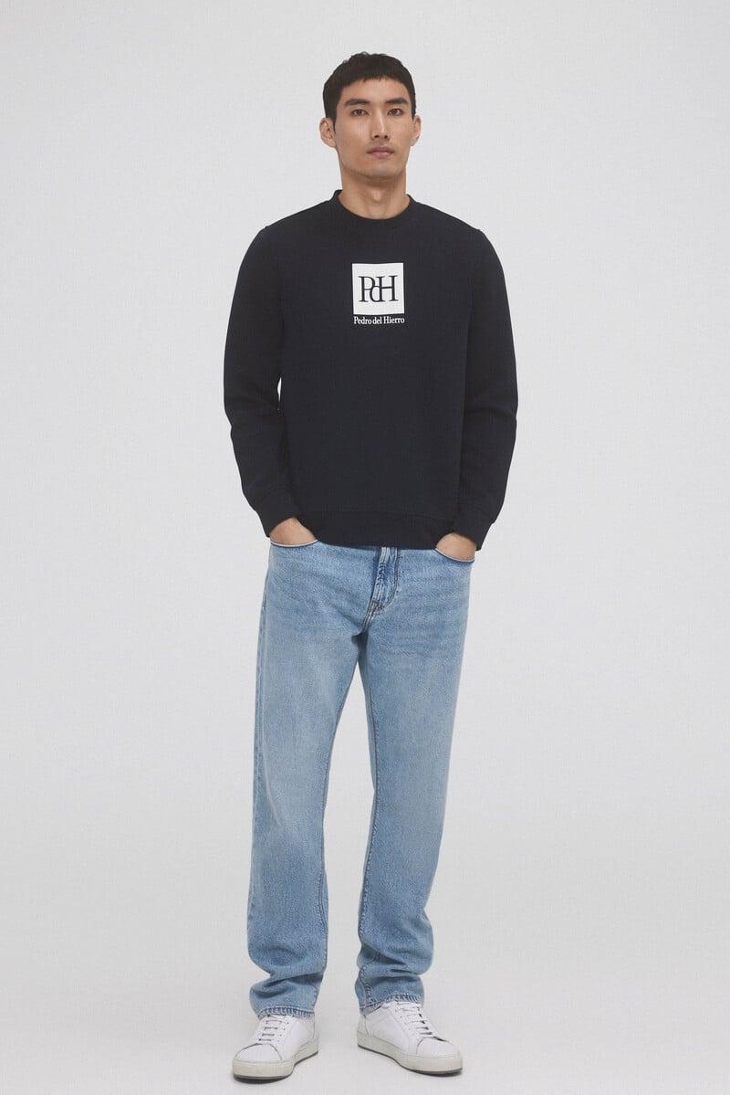 Cortefiel Sudadera logo cuello caja Precio ultrabajo
