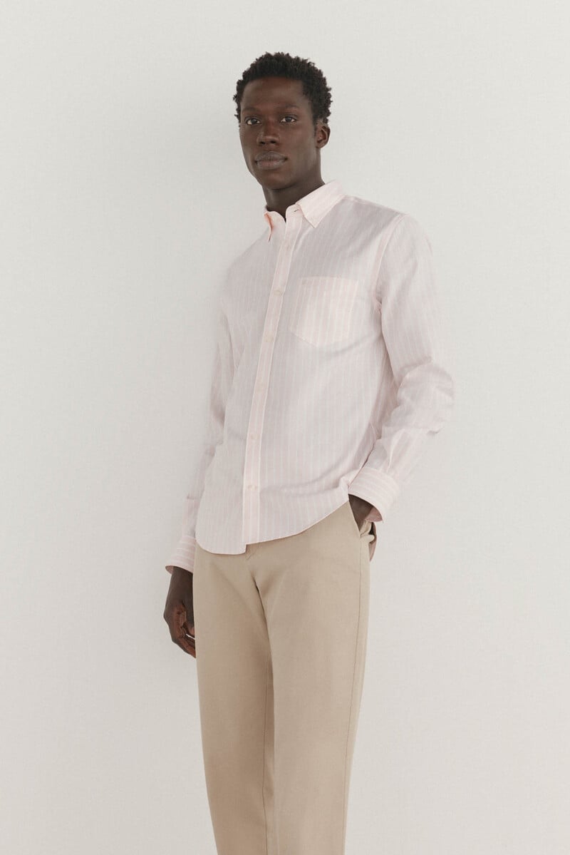 Cortefiel Camisa non iron oxford rayas Gran oferta