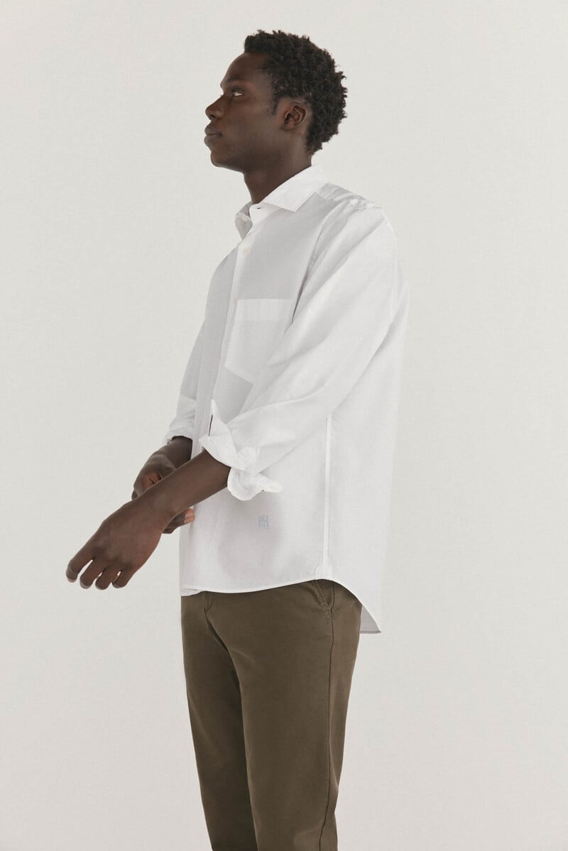 Cortefiel Camisa lisa blanca