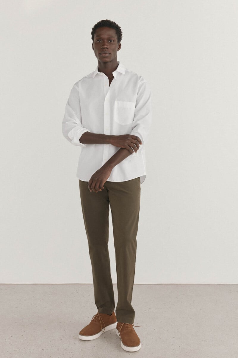 Cortefiel Camisa lisa blanca Rebajas de fábrica