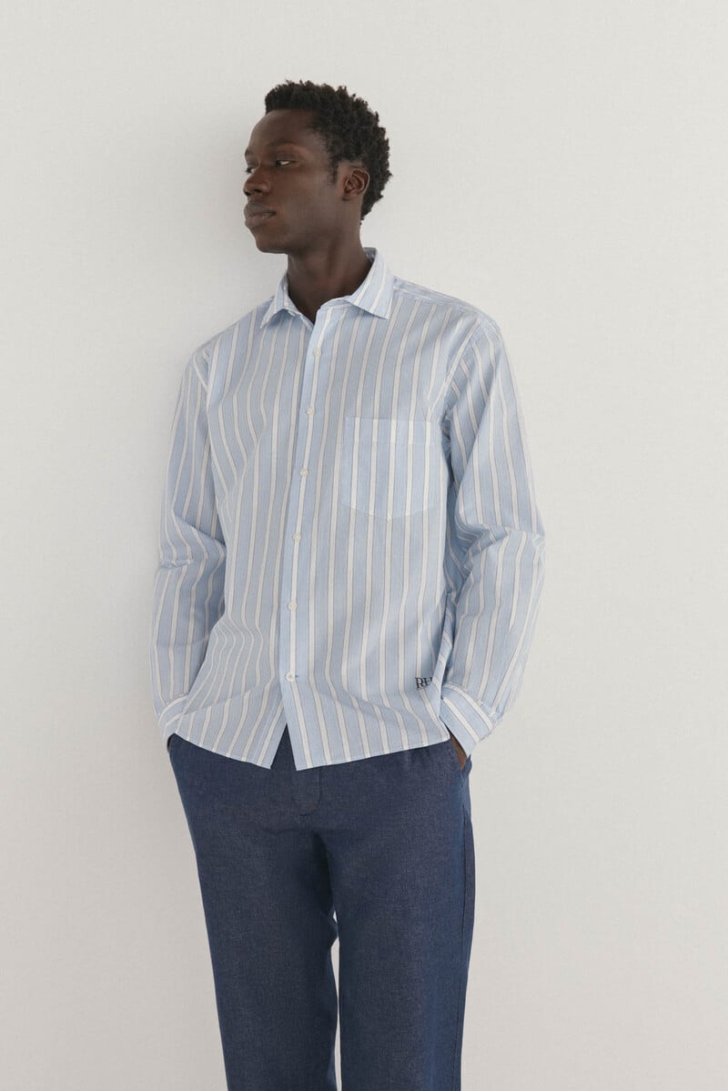 Cortefiel Camisa rayas popelín