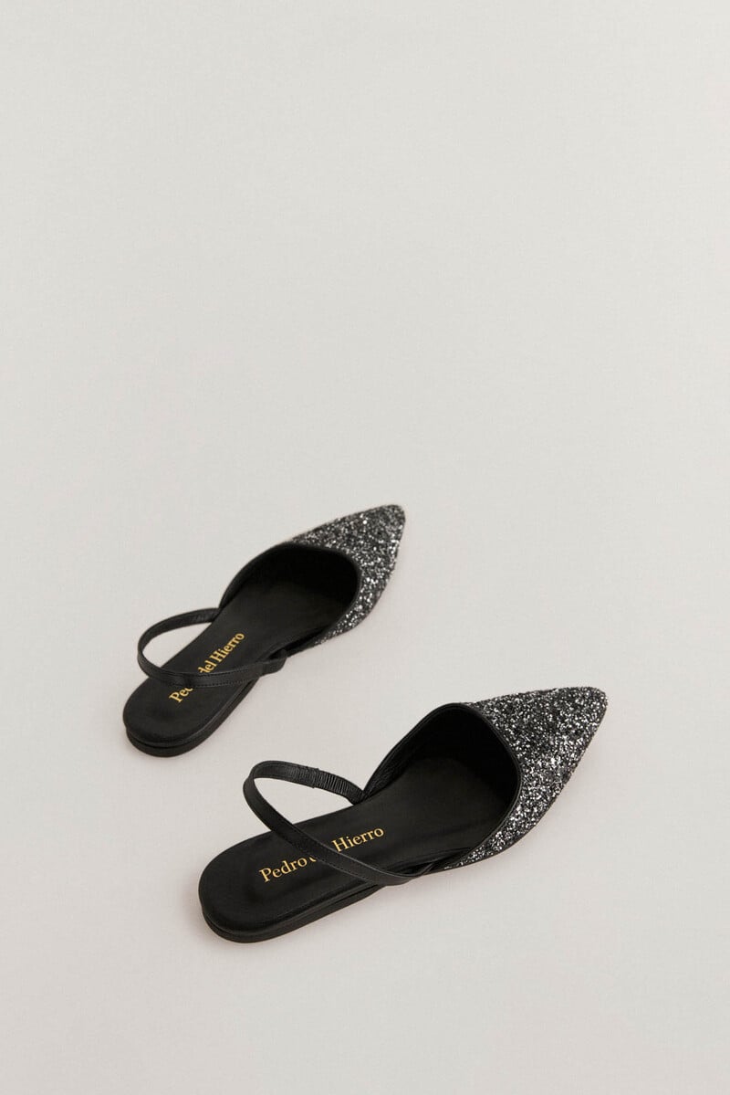 Cortefiel Zapato destalonado purpurina Mejor oferta