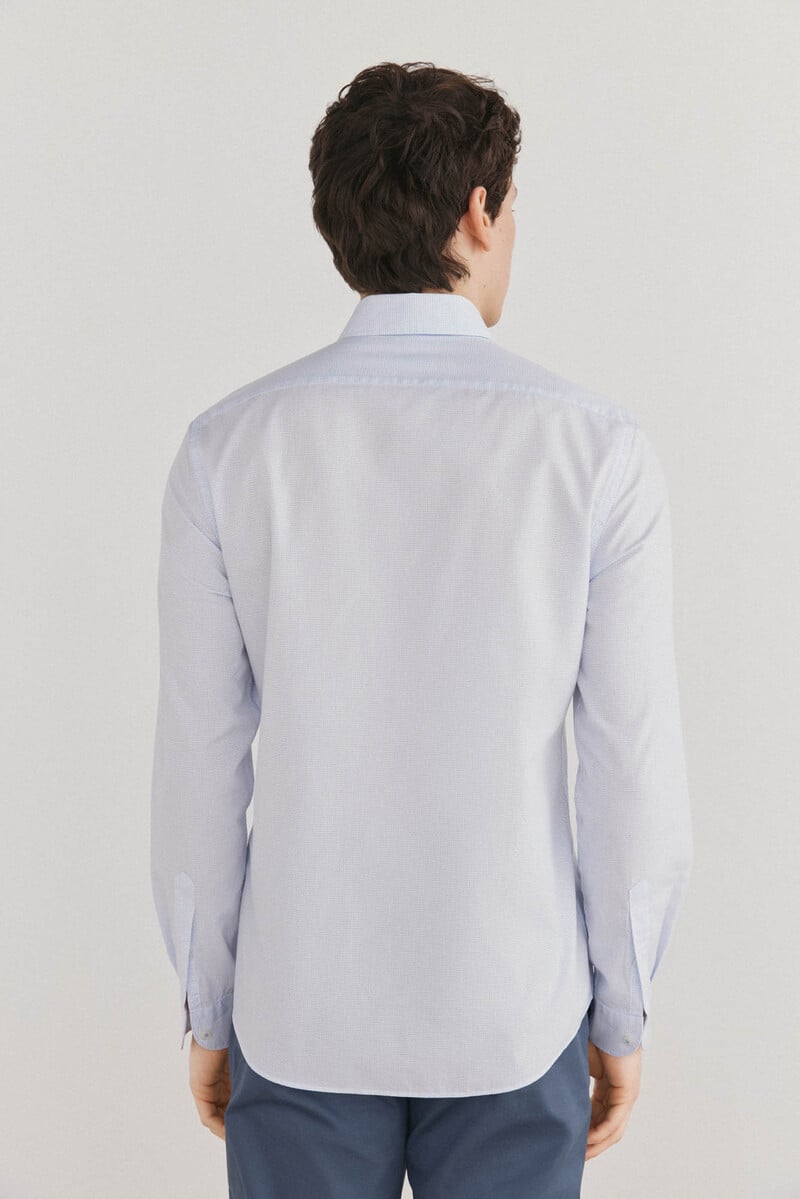 Cortefiel Camisa cuadros fácil plancha + anti olor slim fit Grandes ahorros