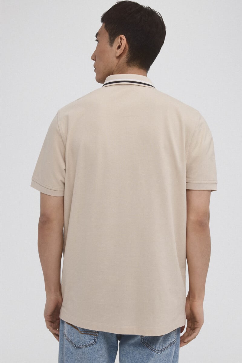 Cortefiel Polo tips en cuello 2025