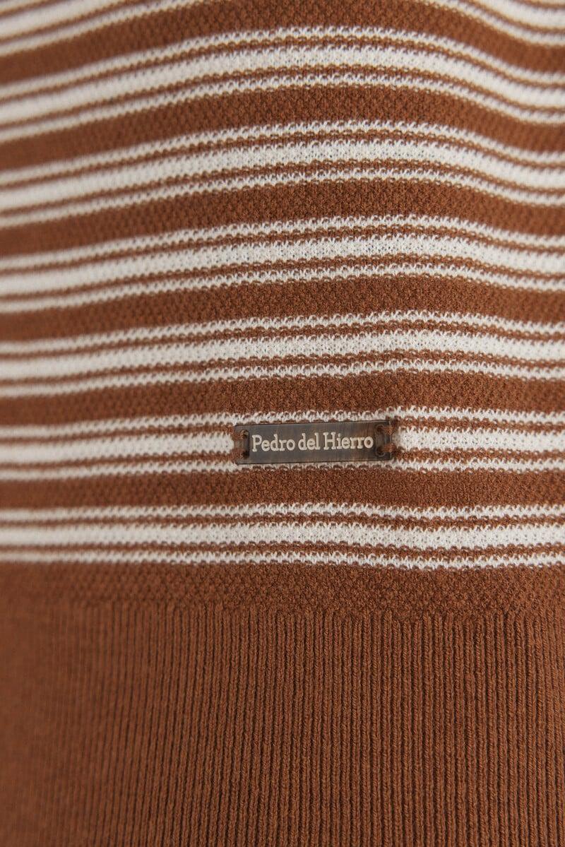 Cortefiel Jersey lino cuello redondo rayas Outlet
