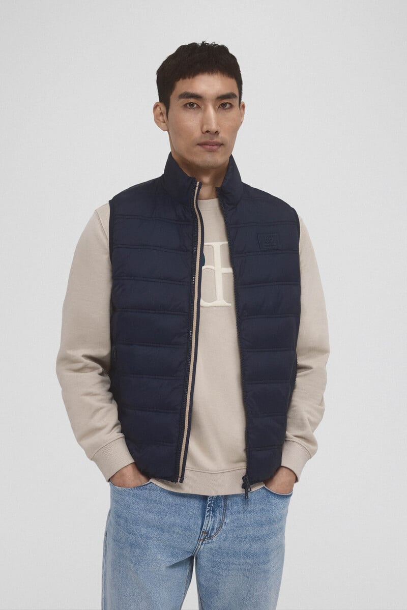 Cortefiel Chaleco ultraligero impermeable