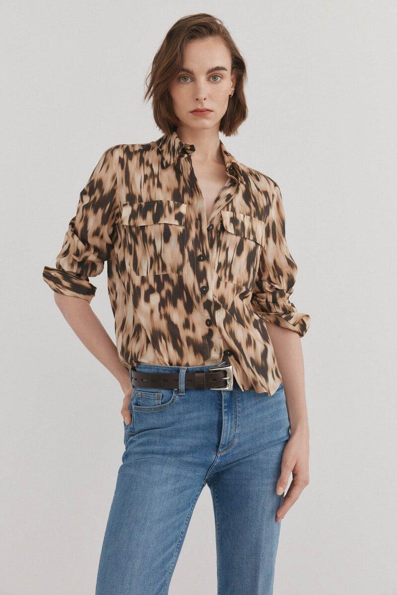Cortefiel Camisa cuello solapa