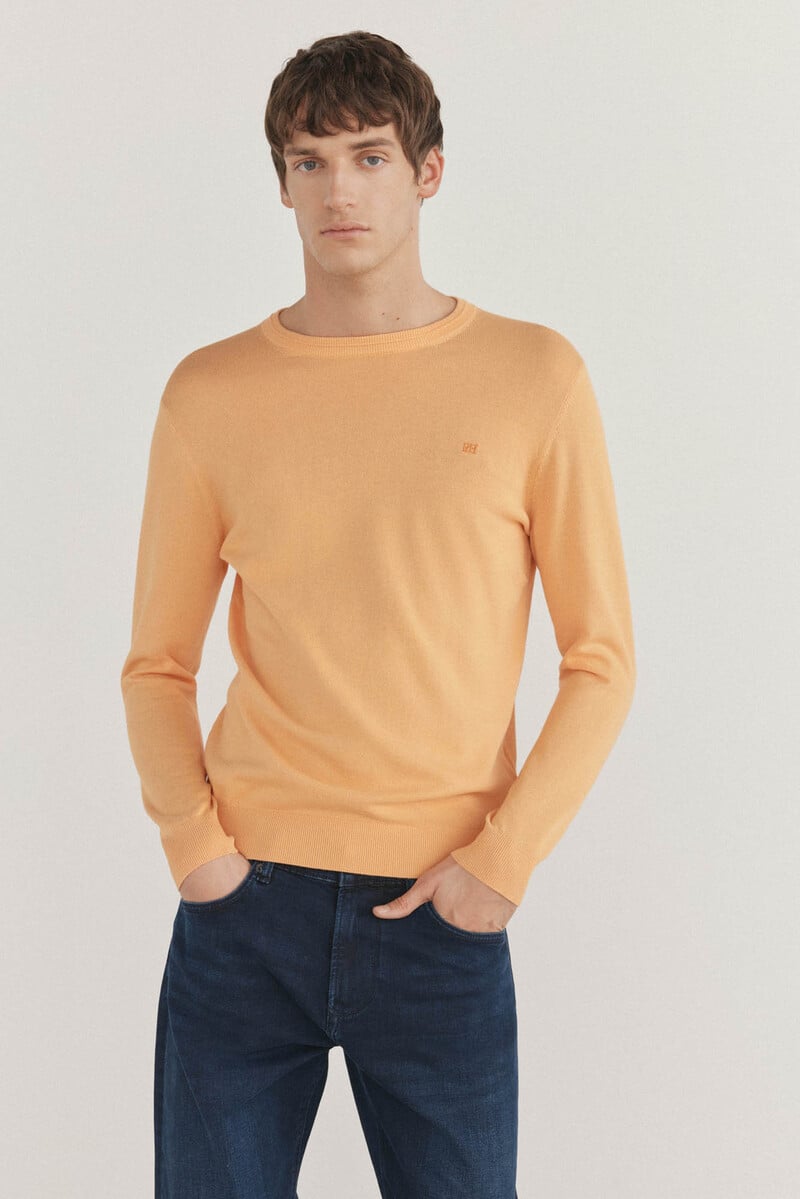 Cortefiel Jersey algodón premium cuello caja En oferta